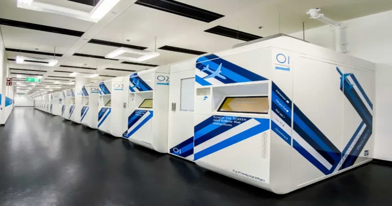 cabinas para dormir en el aeropuerto de viena
